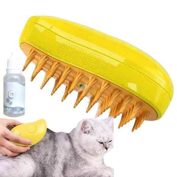 Self Cleaning Cat Steamy Brush for Massage Grooming Removing Tangled Hair1 Pack - Picture 9 of 12